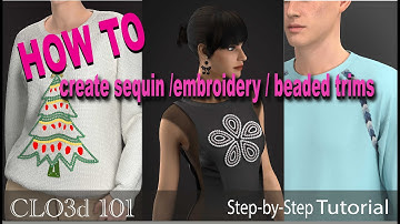 how to create sequin, embroidery and beaded trims
