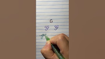 Write beautiful cursvie letter G for beginners #shorts #handwriting #cursive  #viral #letterg