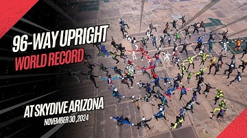 96 Skydivers Break Head-Up World Record at Skydive Arizona