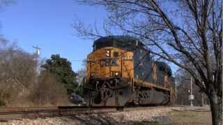 CSX: a fast moving Coal train thru Roebuck SC (edited version)