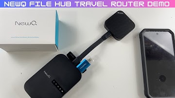 NewQ File Hub Travel Router Demo