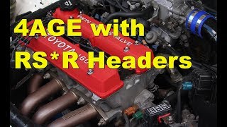 Toyota AE92 Corolla 4AGE Engine Sound RSR Headers & High Flow Exhaust