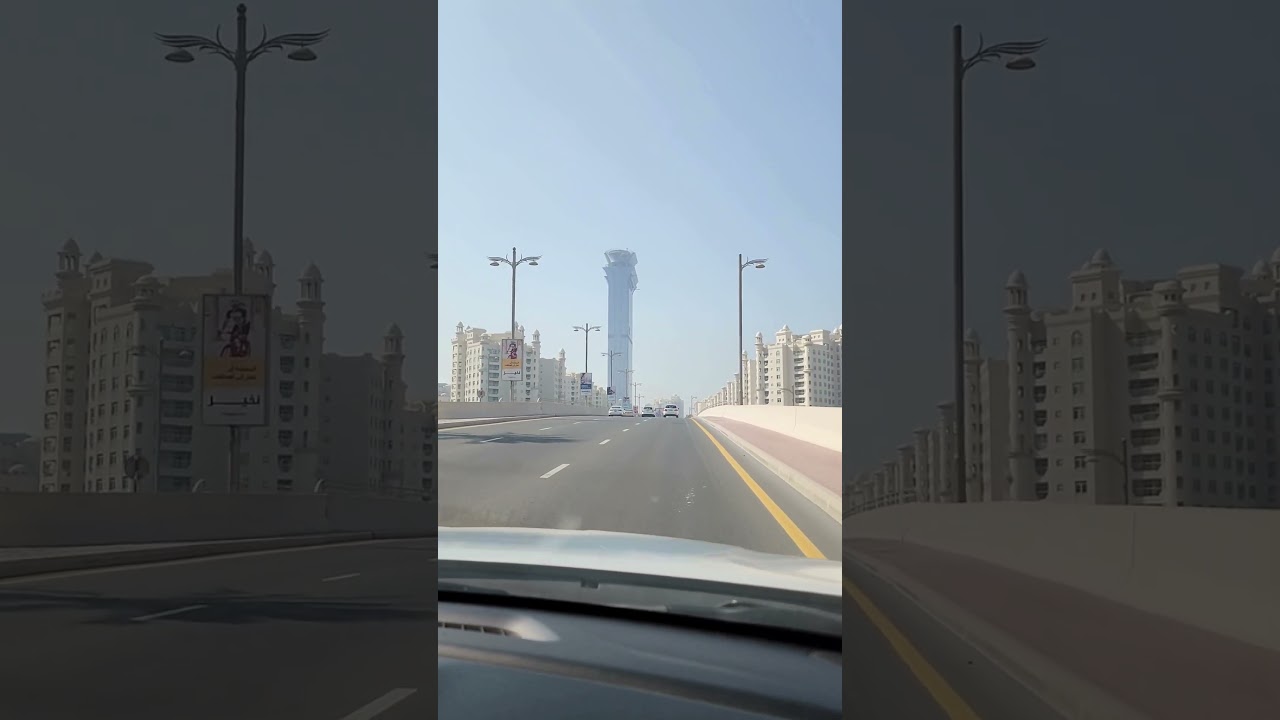 Roaming Dubai | Driving on Palm Jumeirah Road 🌴 | Iconic Island Views of Dubai