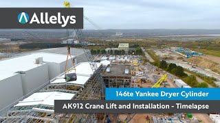 AK912 146te Crane Lift Timelapse