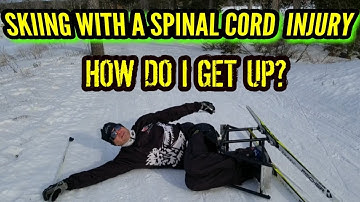 HOW TO GET UP AFTER FALLING - Cross Country Skiing Para Nordic #paralife #wheelchair #spinalcord