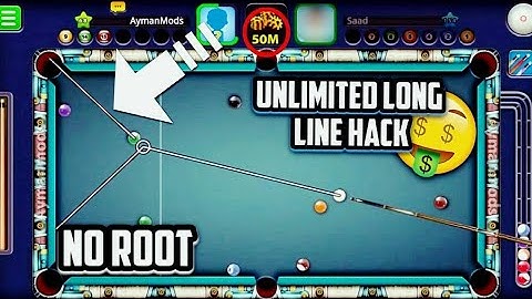 8 Ball Pool Long Line Hack in Android Without Root