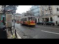 Classic Lisbon Trams at Baixa-Chiado.