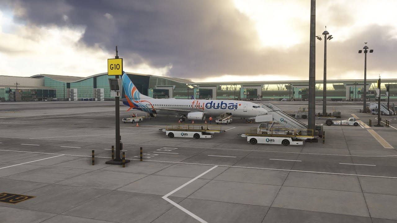 MSFS2024 PMDG 737 Fly Dubai Muscat to Doha on vatsim