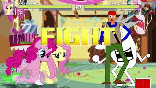 An Mugen Request Fluttershy & Pinkie Pie Vs Dink Smallwood & Dooby Dummy