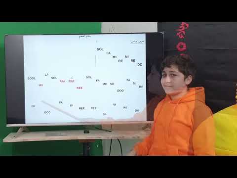 تمرين مي دو فا مي ري مع النوتة مقام العجم أحمد درويش