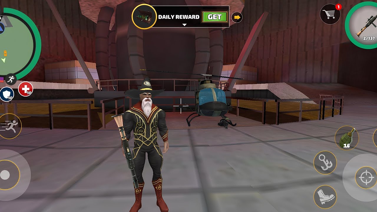 Rope hero vice Town 1 de yeni üs buldum helikopterimi üse koydum