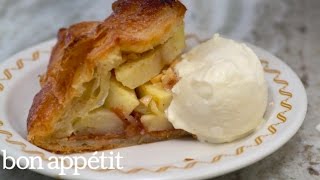 Apple And Nut-Butter Puff Pastry Tarts | Bon Appetit