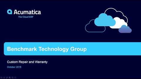 Benchmark Technology Group Uses Acumatica Customization Tools to Solve a Unique Workflow
