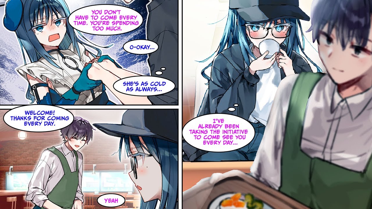 [Manga Dub] This idol is always cold to me when she sees me at a handshake but...