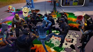 Emote Battle Using The NEW Icebound Midas Making 5 toxic players leave ( Party Royale )