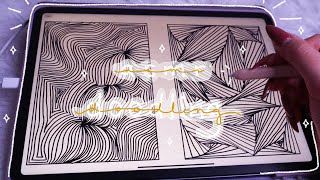 ASMR iPad doodling ☽| writing sounds, close whispering