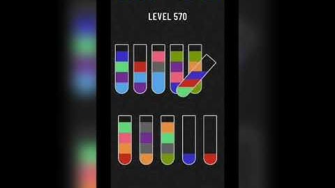 Water sort puzzle level 570