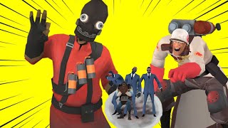 3 Spies and a black guy (tf2)
