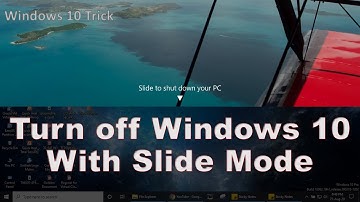 Slide to Shutdown Your PC | Windows 10 turn off with Slide mode Trick | Try it now