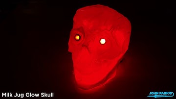 Milk Jug Glow Skull demo @adafruit #adafruit
