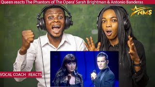 Queen reacts The Phantom of The Opera' Sarah Brightman & Antonio Banderas