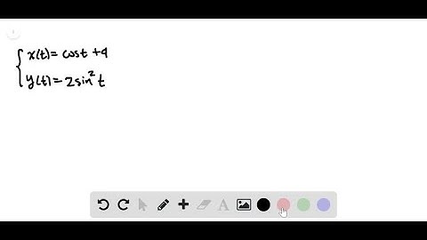 For the following exercises, eliminate the parameter t to rewrite the parametric equation as a Cart…