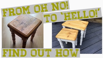 Table Makeover - Upcycling an old table