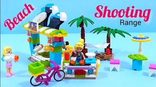 Summer Sweet Heart ❤️ 夏日甜心 - Beach Shooting Range 沙滩射击场 |Cayi Brick 1107 开益积木#lego #girls