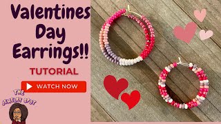 Valentines Day Earrings #earringtutorial #diyearrings #smalljewelrybusiness