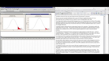 Normal Curve Compare Two Scores Minitab vs StatCrunch