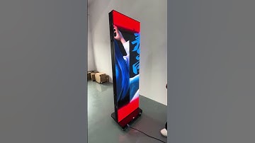 Double sided foldable LED Poster