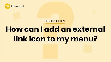 How to Add an External Link Icon to a WordPress Menu Item
