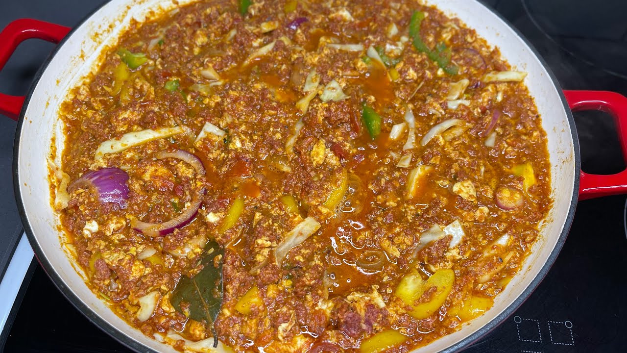 Ghanaian Corned Beef , Eggs & Vegetable Stew | Step By Step | Recipe ...