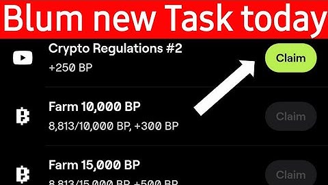 Crypto Regulation #2 ! Blum new task today ! blum new verify code ! blum new video code today .