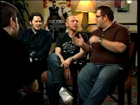 HOT FUZZ Edgar Wright, Simon Pegg, and Nick Frost interviews