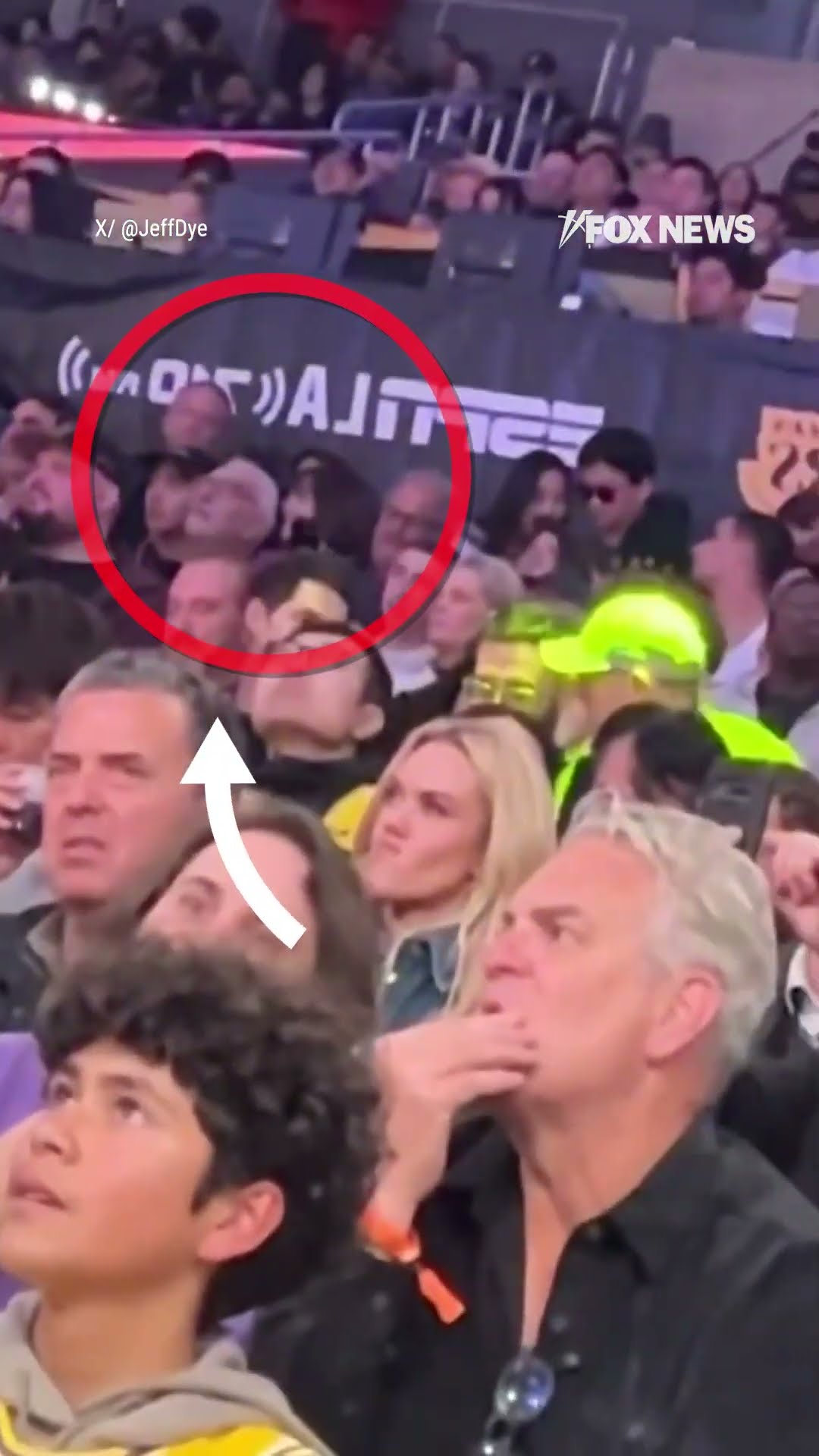 Kamala Harris spotted in back row at Lakers game