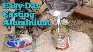 Sand Casting Aluminum Large Toyota Sign By Lost Foam Process