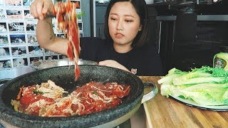 (recipe mukbang) How to make 'BULGOGI SOY MARINATED BEEF' MUKBANG