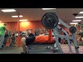 The MOST I've benched without a spotter!! RECKLESS n DANGEROUS! 390lb bench @ 154lb body weight.