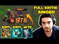 BU BUİLD İNANILMAZ! SINGED 1.Sİ ŞAFAK&#39;A FULL KRİTİK SİNGED OYNATTIK! League of legends singed oyna