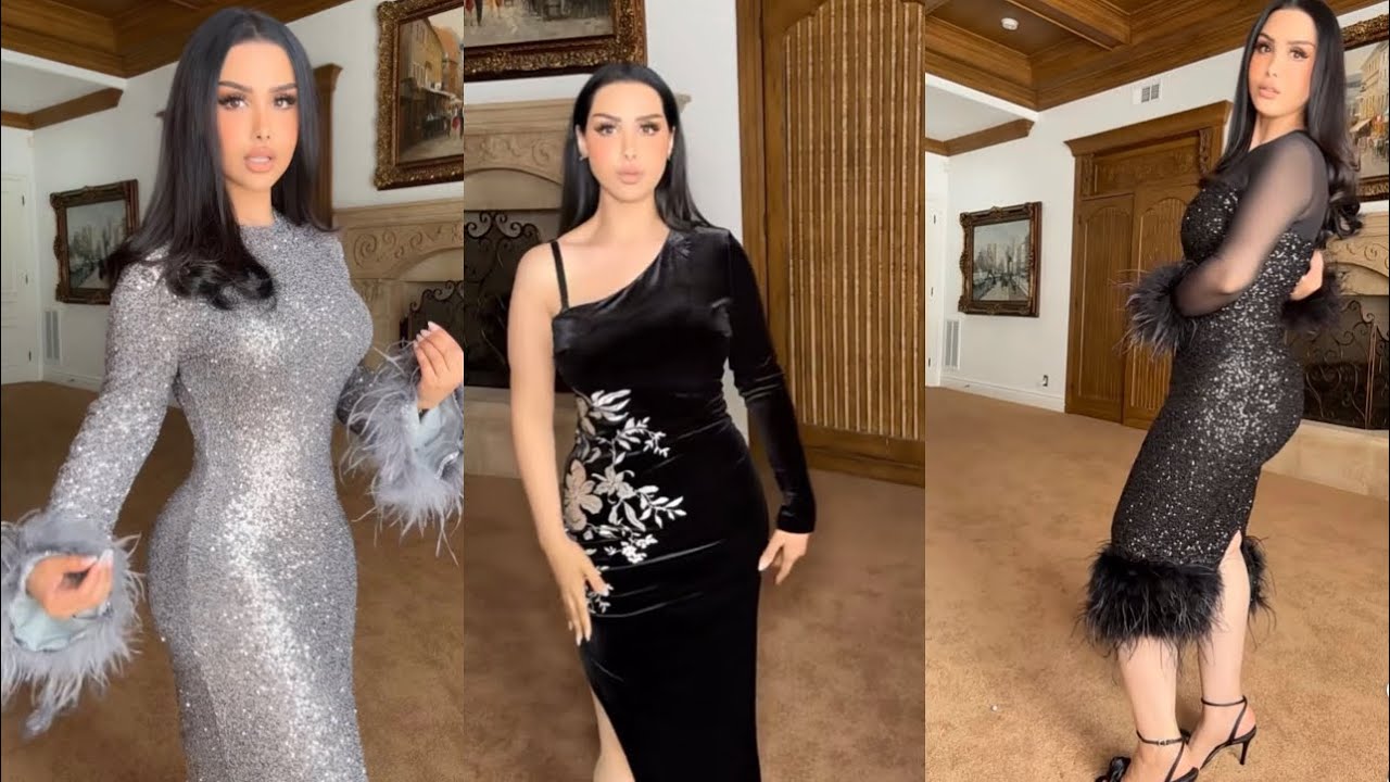 كشخت لكم بفساتين سهره كل واحد أحلى مالتاني😍حسوي عملية تصغير صدري كبيير