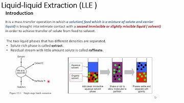 liquid-liquid extraction - mass transfer -part 1