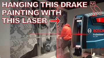DRAKE PAINTING| BOSCH LASER LEVEL (GLL30) IM HANGING ALL MY ART WITH IT.