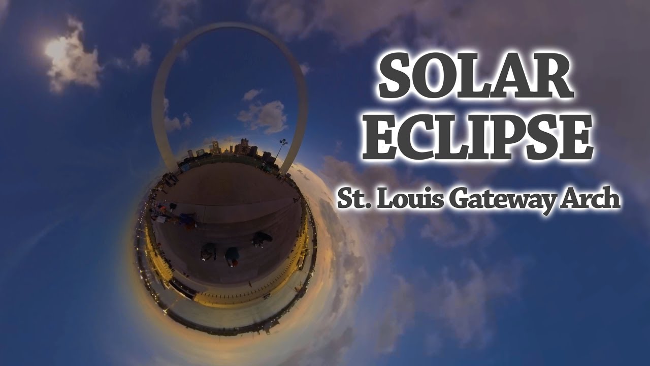 Solar Eclipse at the St. Louis Gateway Arch - YouTube
