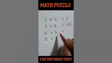 Can you Solve this Math Puzzle Game | Math Puzzles With Answers | Logic puzzle #shorts #shortsvideo