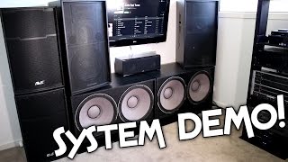 GIVING MY FRIEND A DEMO OF MY STEREO SYSTEM!