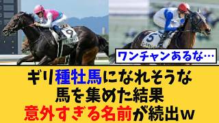 「ギリ種牡馬になれそうな馬を集めた結果、意外すぎる名前が続出ｗ」に対する競馬民の反応集