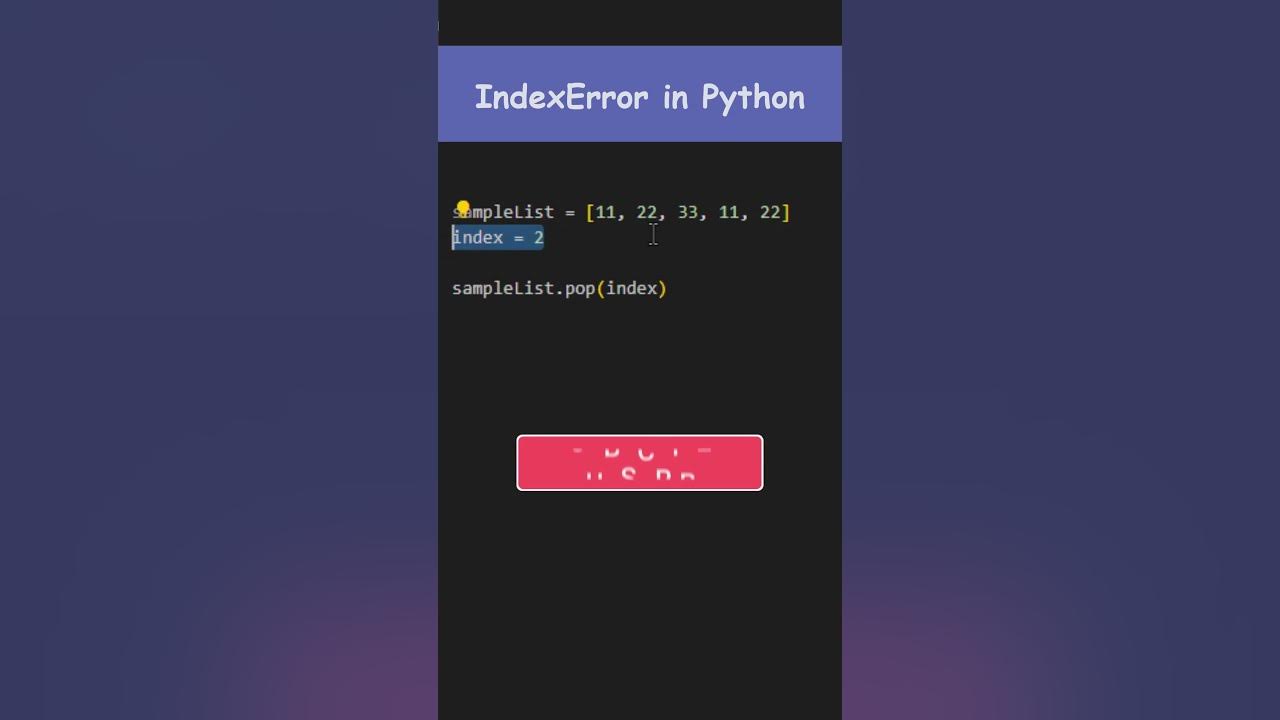 Avoiding index error in python interview question python