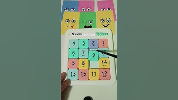 slide puzzle numbers #cubes #numberblocks #puzzle #shortfeed #foryou #ytshorts