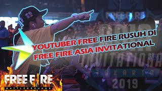 KEMAS PAKE Z DAN TEMAN2 YOUTUBER RUSUH DI TURNAMEN FREE FIRE ASIA INVITATIONAL JAKARTA 2019